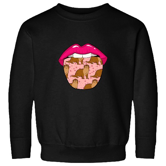 Otter Pet Otters Sea Otter Tongue Gnawers Rodent River Sea Sweatshirts
