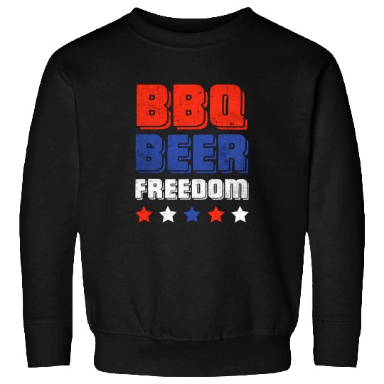 Beer Fun BBQ Beer Freedom Beer Lover Backyard BBQ Party America Sweatshirts