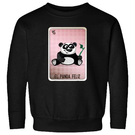 Panda Pet El Panda Feliz Mexican Slang Chicano Bingo Cards Sweatshirts