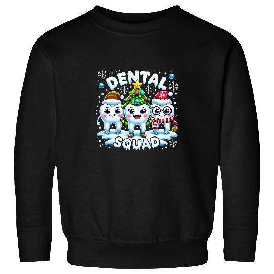 dentists Job Christmas Dental Squad Retro Christmas xmass Tooth dentistss Sweatshirts
