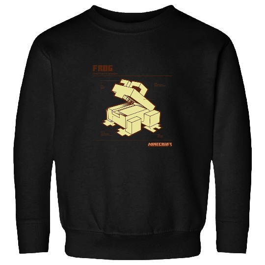 Frog Pet Minecraft The Wild Frog Schematic Poster Sweatshirts