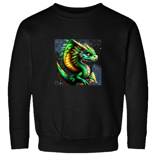 Dragon Pet Majestic Infant Green Dragon Acting Fierce Sweatshirts