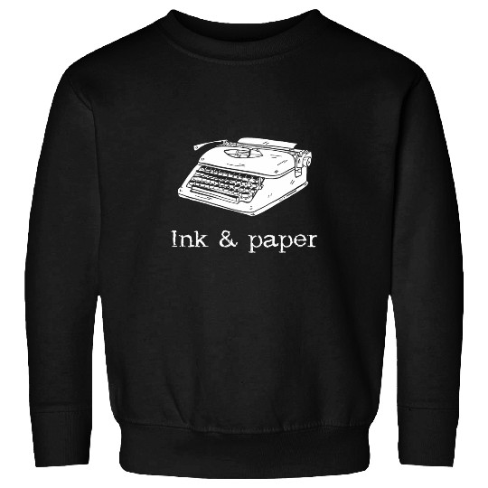 Book Fun Typewriter Ink And Paper Novel Reading Writer Sweatshirts
