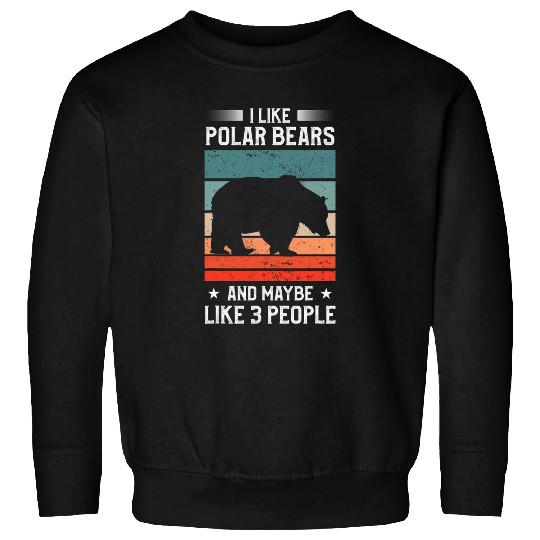 Bear Pet Cute Polar Bear North Pole Ice Animal Lover 2 Sweatshirts