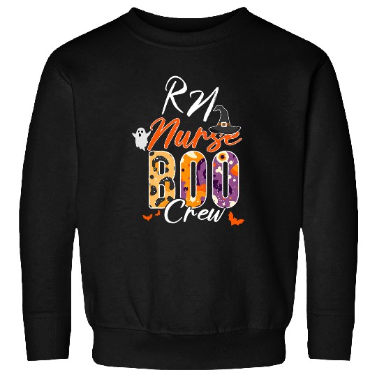 nurses Job RN Registered nurses Boo Crew Funny School Cafeteria Squad Sweatshirts