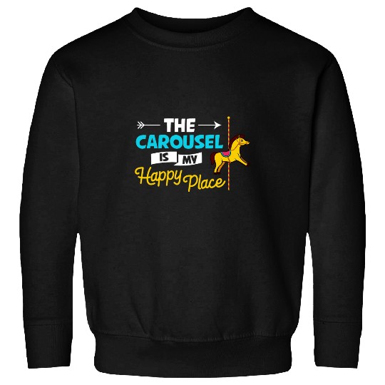 Horse Pet Carousel Horse Tornado Ride Amusement Park 236 Sweatshirts