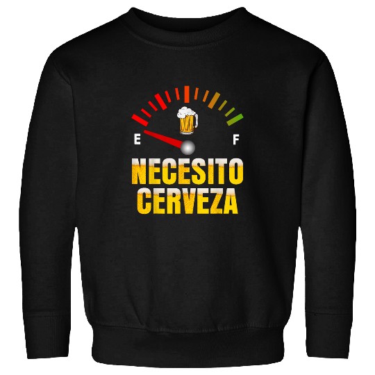 Beer Fun Necesito Cerveza I Need Beer in Spanish Mardi Gras Bbq Party Sweatshirts
