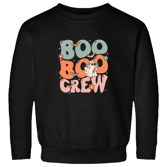 nurses Job Funny nursess Boo Boo Crew Halloween nurses Groovy Cute Sweatshirts