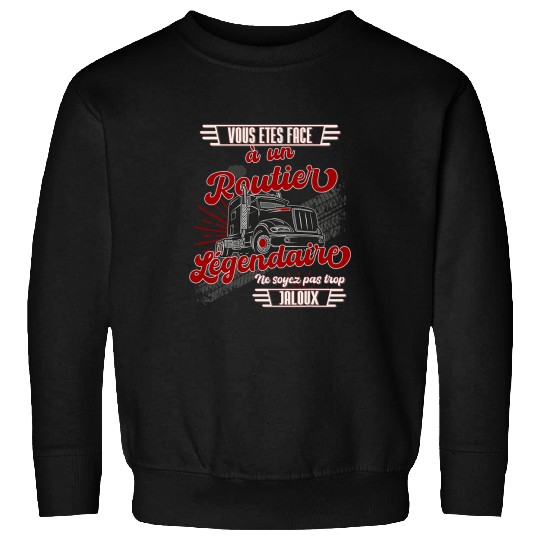 Truck Fun Mens Router Humour Driver Heavy Weight vintages Sweatshirts
