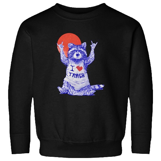 Bear Pet Bear I Love Trash Sweatshirts