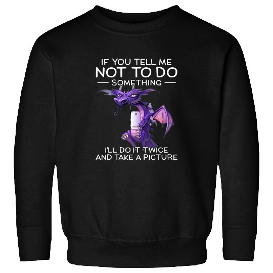 Dragon Pet If You Tell Me Not To Do Something I ll Do It Twice Dragon Sweatshirts