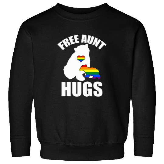 Bear Pet frees Aunt Hugs Bear Pride LGBT Flag Gay Be Lesbian Gifts Sweatshirts