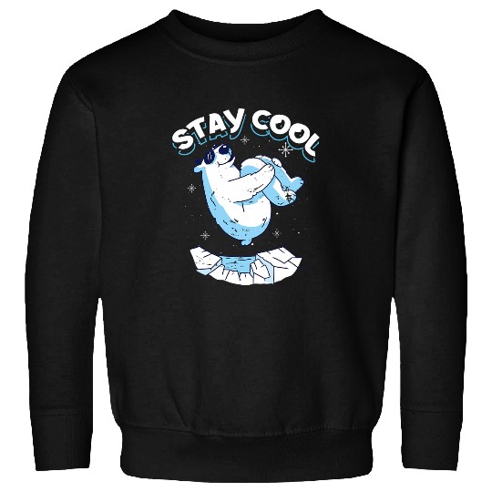 Bear Pet Stay Cool Polar Bear Arctic North Pole Sweatshirts
