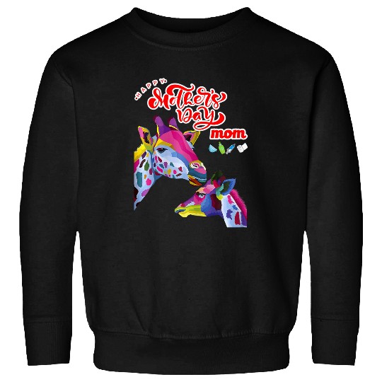 Giraffe Pet graphic print women plus size mors day Sweatshirts
