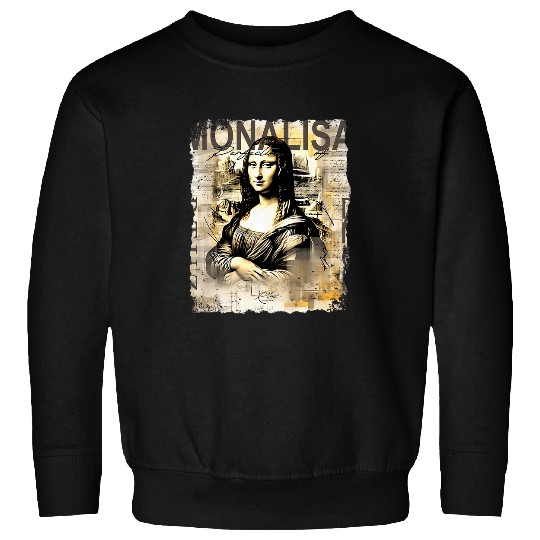 Abstract Graffiti Art Leonardo Da Vinci Art Mona Lisa 5 Sweatshirts