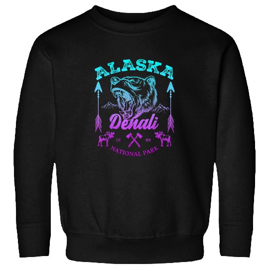 Bear Pet Alaska Roaring Bear Denali National Park 8 Sweatshirts