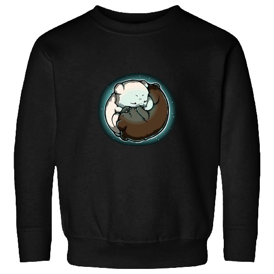 Bear Pet Cute Teddy Bear ying yang Sweatshirts