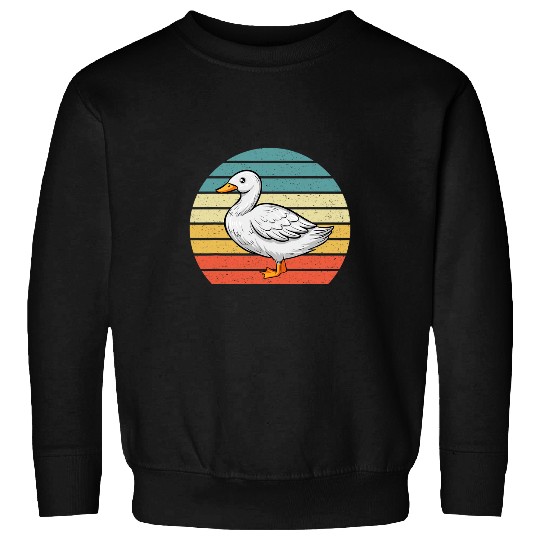 Duck Pet Retro Funny Water Ducklings Sweatshirts