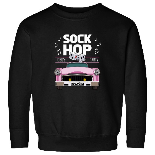 50s Hip Hop Retro 1950s Party Pink vintages Dance Car Dancer Sweatshirts