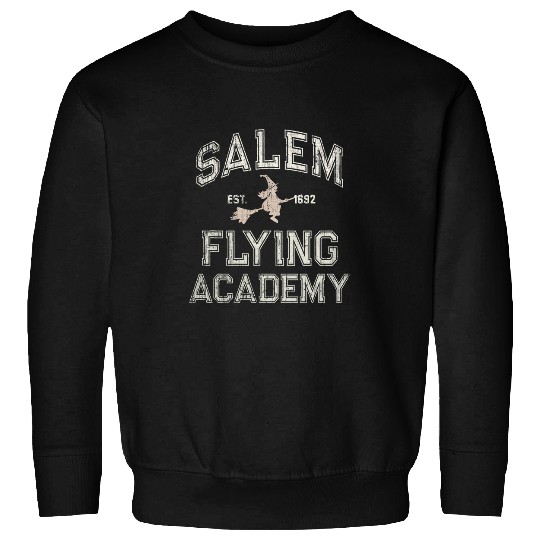 1692 SALEM FLYING ACADEMY Witch Wicked Pilot Training School Sweatshirts