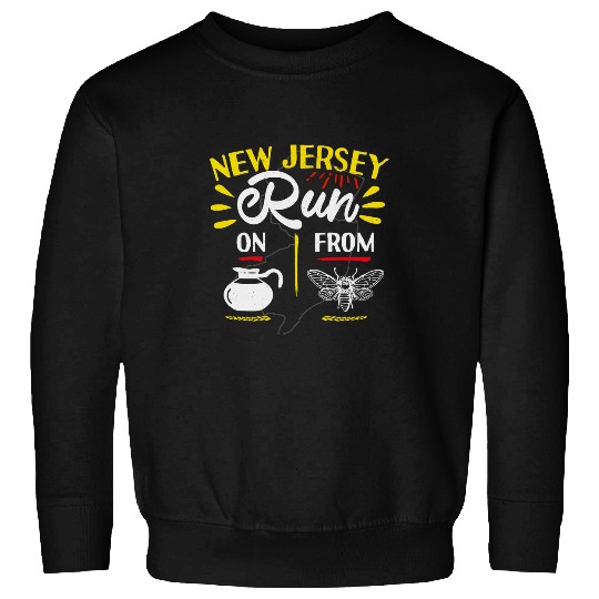 Coffee Fun New Jersey Cicada Coffee Funny NJ State homes Humor Sweatshirts