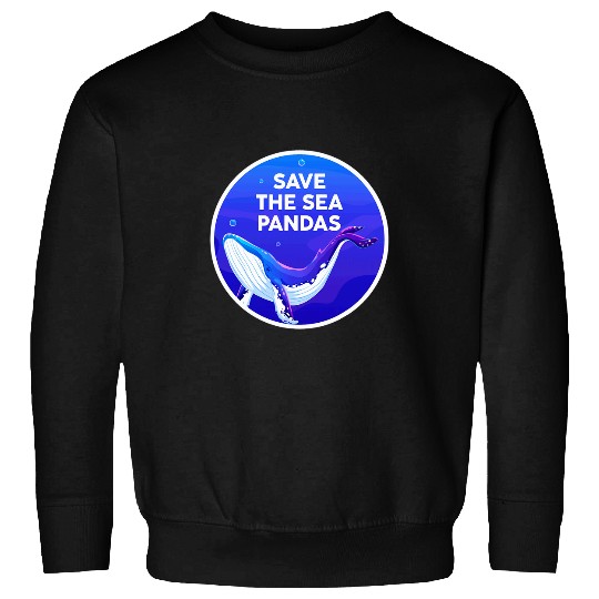 Panda Pet Rescue Killer Whale Orcas Save The Sea Pandas Marine Biology Sweatshirts