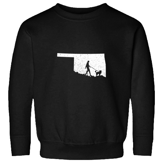 Australian Shepherd Walking Oklahoma Dog Lover Sweatshirts
