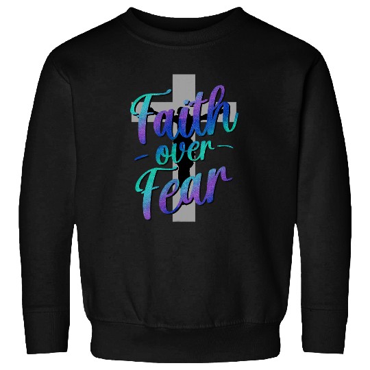 Faith Over Fear suicides Awareness Week Cross Tees Sweatshirts