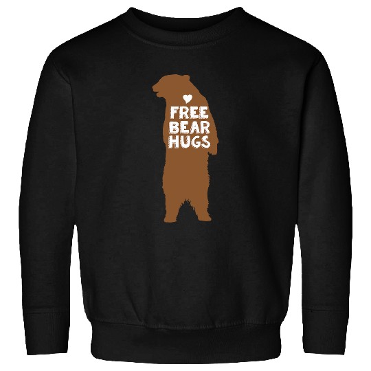 Bear Pet frees bear hugs cute family love graphic design Sweatshirts