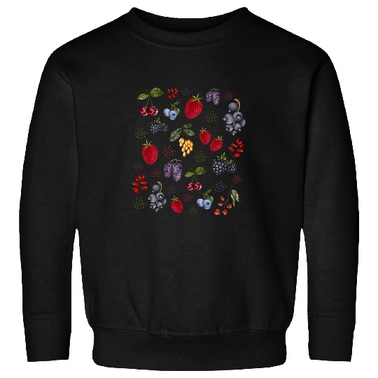 Funny Strawberry Berry Love Fruit Foodie Botanical Gardening Sweatshirts