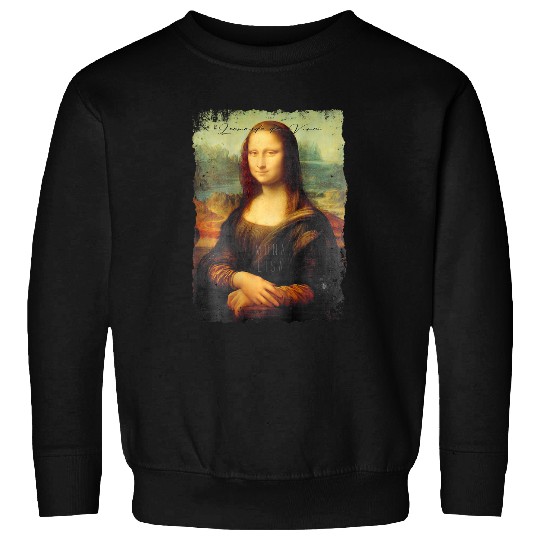 Abstract graffiti art Leonardo da Vinci art Mona Lisa 2 Sweatshirts