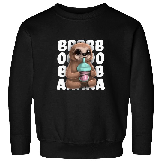 Sloth Pet Kawaii Boba Bubble Milk Tea Tapioca Pearls Cute Sweatshirts