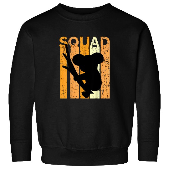 Koala Pet Squad Halloween Costume Orange Trick Treat Work School Sweatshirts