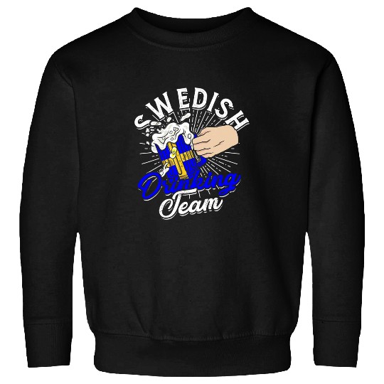 Wines Fun Swedish drinking team Liquor dance and fun party Sweatshirts