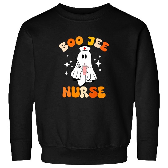 nurses Job Groovy Boo Jee Crew nurses Funny Women Halloween nurses Sweatshirts