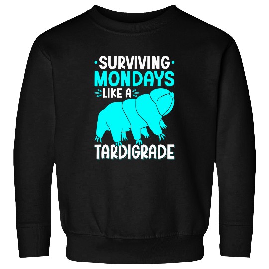 Bear Pet Tardigrade Surviving Mondays Microbiology Water Bear Sweatshirts