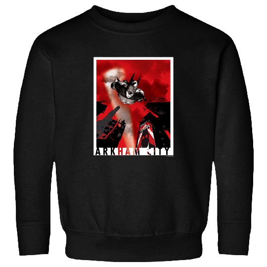 Batman Arkham City Spotlight Dark Knight Sky Dive Cover Sweatshirts