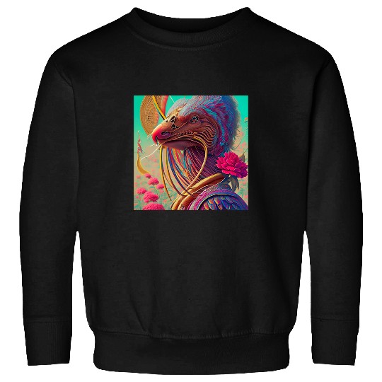 Bird Person in the Sky City Sweatshirts