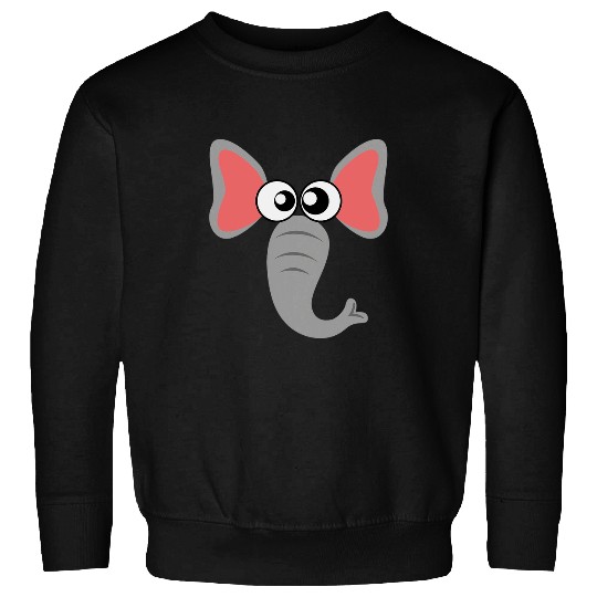 Elephant Pet Face Love Elephants for Elephant Lovers Sweatshirts