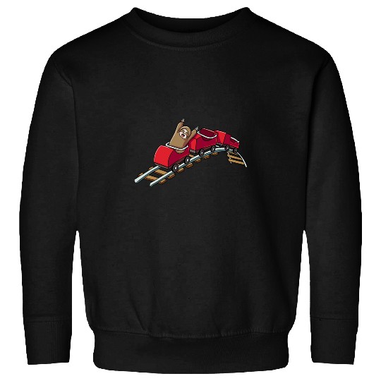 Sloth Pet Roller Coaster Theme Park Sweatshirts