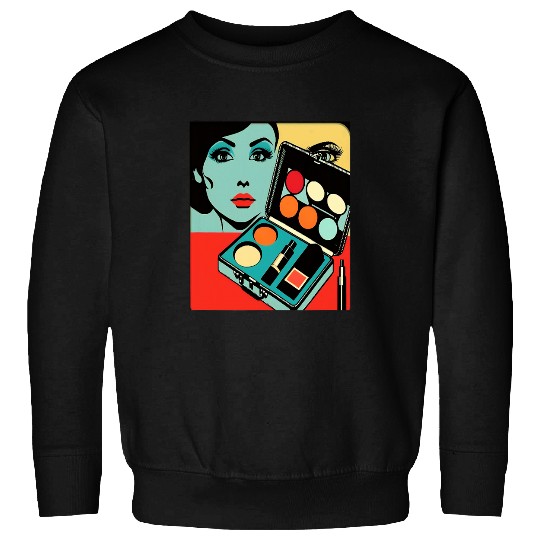 Cool Makeup Artist Pop Art Makeup Kit Mom 22 Sweatshirts