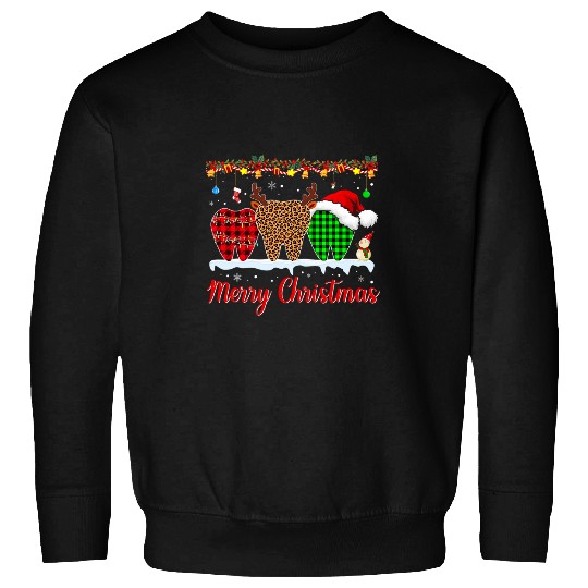 dentists Job Squad Tooth Merry Christmas Dental Assistant dentists Sweatshirts