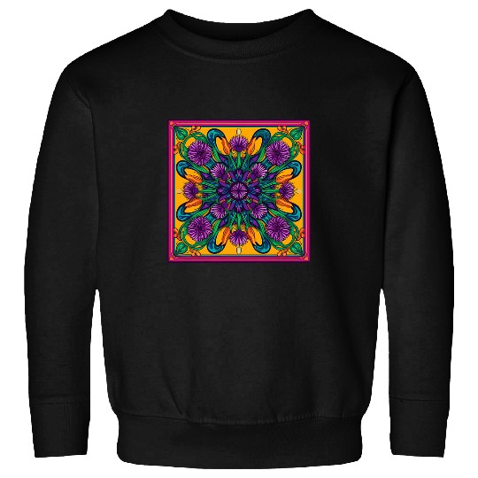 Allium Ornamental Garlic Mandala Flowers Garden Gardener Cute 4 Sweatshirts