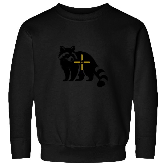 Raccoon Pet Coon Hunting Hunter Crosshair Raccoon Sweatshirts