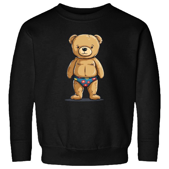Bear Pet Funny Pool Bear for Vacation and swimming trunks Lovers Sweatshirts