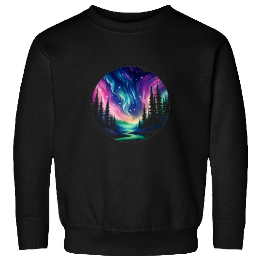Aurora Borealis Night Sky Northern Lights 1 Sweatshirts