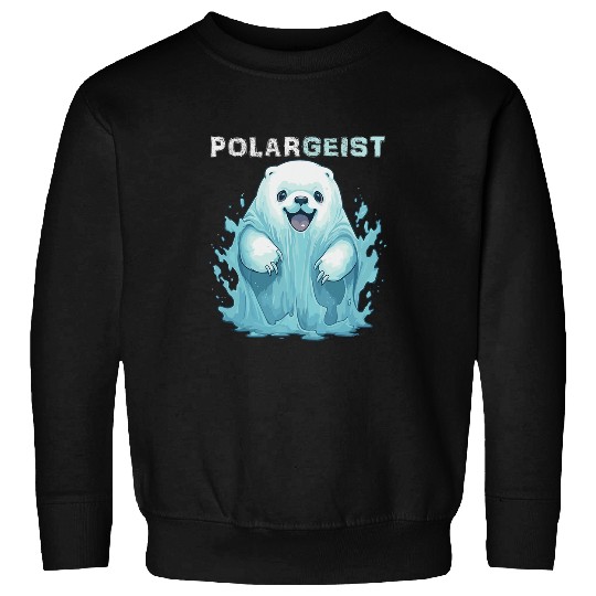 Bear Pet Funny Polar Bear Halloween Poltergeist ghosts Pun Item Sweatshirts
