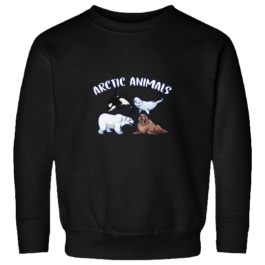 Bear Pet Walrus Polar Bear Dolphin Orcas Save the Arctic Animals Sweatshirts