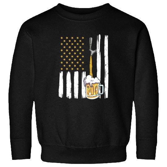 Beer Fun Beer American 4th of July USA Patriotic Freedom Drink Flag Sweatshirts