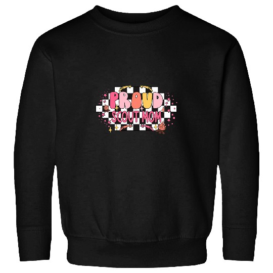 Scout Job Groovy Proud Scout Mom Cute Mothers Day Sweatshirts